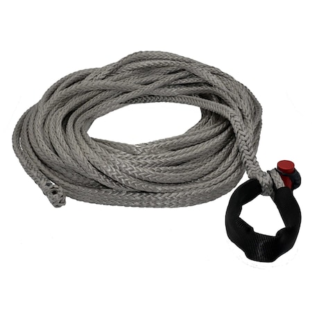 3/8 In. X 125 Ft. 6,600 Lbs. WLL. LockJaw Synthetic Winch Line W/Integrated Shackle
